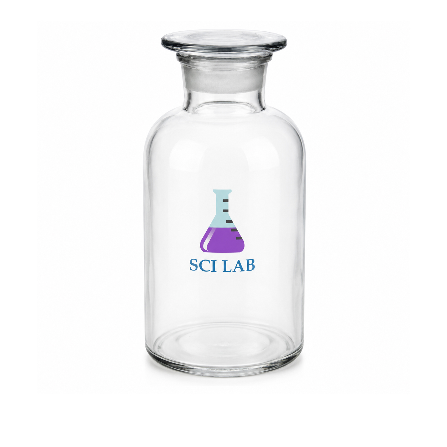 Glass Bottle, Wide Mouth