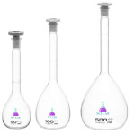 Graduated Flask with Fixed Stoppers