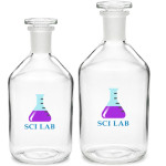 Bottles of Colorless Glass with Stoppers for Reactants