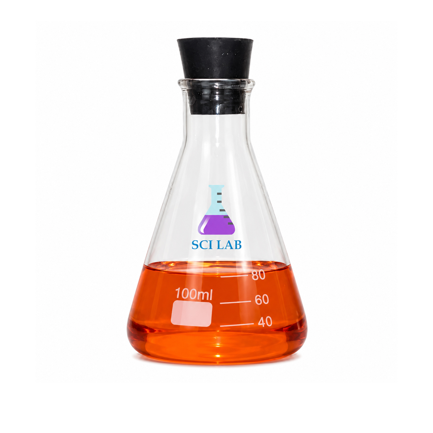 Conical Pot (Erlenmeyer) With Emery Stopper 100ml