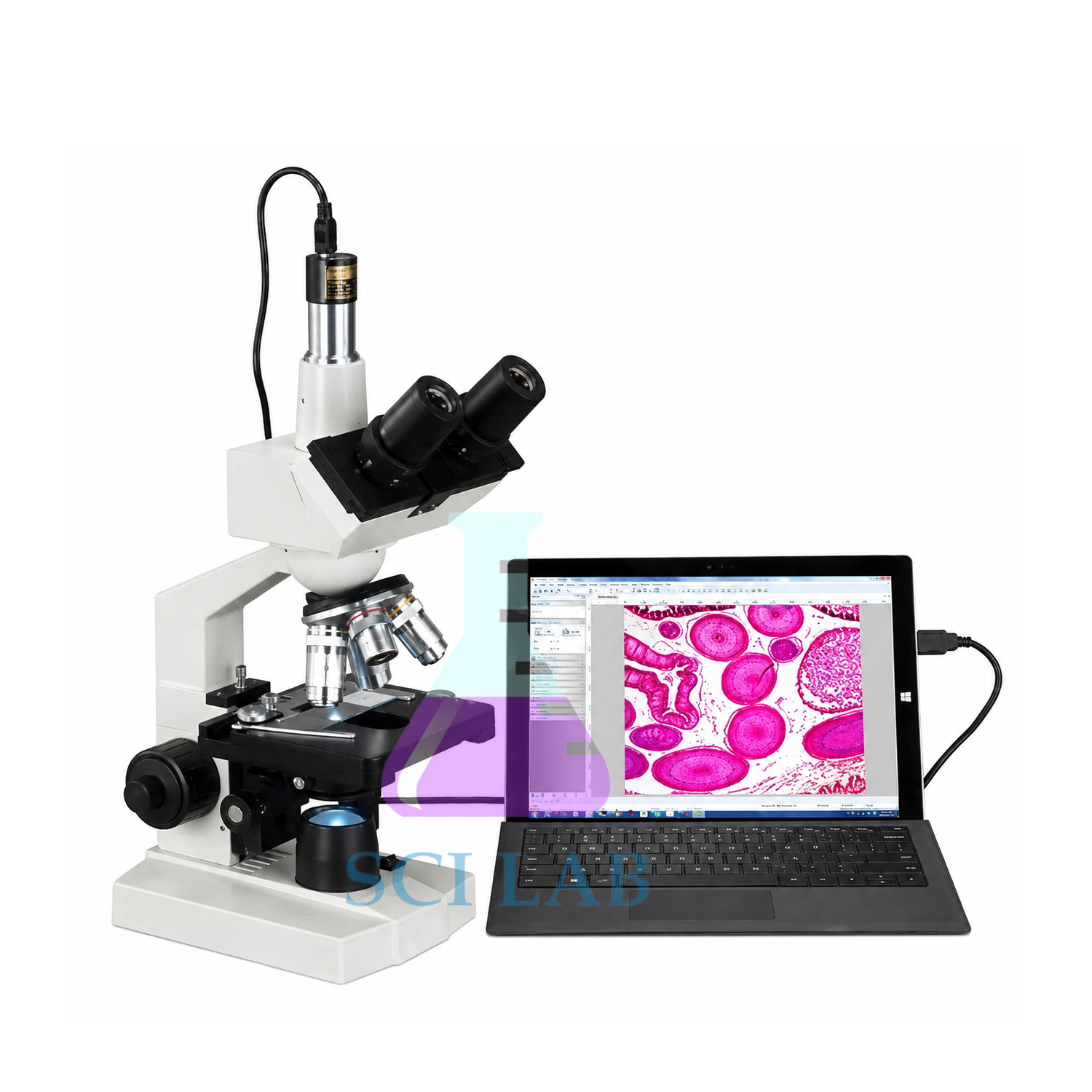 Digital Trinocular Microscope