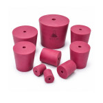 Rubber Stoppers of Various Diameters with Holes