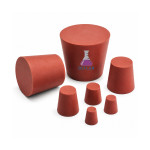 Rubber Stoppers of Various Diameters Without Holes