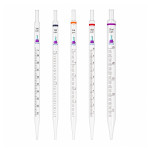Pipettes Filled with Different Pupils